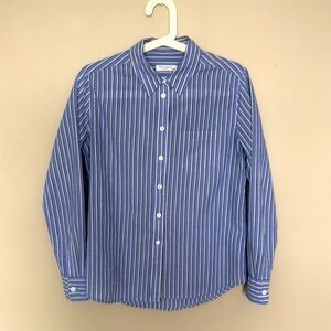 Blue Striped Button Down  size XS